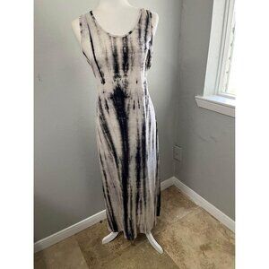 Birdcage Francesca’s tiedye maxi dress size small stretchy